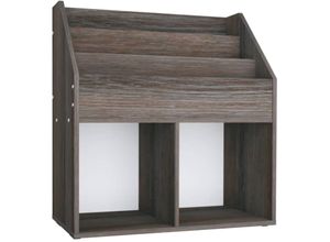 8720286698471 - Kinder-Bücherregal，Standregal Grau Sonoma-Eiche 71x30x785cm Holzwerkstoff vidaXL