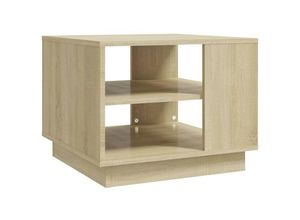 8720286836262 - Bonnevie - Couchtische Kaffeetisch Sonoma-Eiche 55x55x43 cm Holzwerkstoff vidaXL