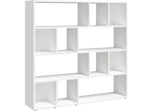 8720845693688 - Bonnevie - Bücherregal RaumteilerBücherschrank Weiß 105x24x102 cm vidaXL