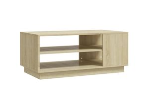 8720286836217 - Bonnevie - Couchtische Kaffeetisch Sonoma-Eiche 102x55x43 cm Holzwerkstoff vidaXL