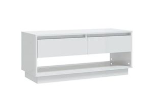 8720286834381 - Bonnevie - TV-SchrankTV-Möbel Hochglanz-Weiß 102x41x44 cm Holzwerkstoff vidaXL 8720286834381 - Bonnevie - TV-SchrankTV-Möbel Hochglanz-Weiß 102x41x44 cm Holzwerkstoff vidaXL