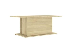 8720286836361 - Bonnevie - Couchtische Kaffeetisch Sonoma-Eiche 102x555x40 cm Holzwerkstoff vidaXL