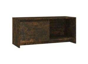 8720286837016 - Bonnevie - TV-SchrankTV-Möbel Räuchereiche 90x35x40 cm Holzwerkstoff vidaXL