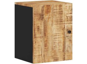 8720845724931 - Bonnevie - Bad-WandschrankWandhängeschrank 38x33x48 cm Massivholz Mango vidaXL