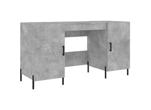 8720845945930 - Bonnevie - ComputertischSchreibtisch Betongrau 140x50x75 cm Holzwerkstoff vidaXL 8720845945930 - Bonnevie - ComputertischSchreibtisch Betongrau 140x50x75 cm Holzwerkstoff vidaXL