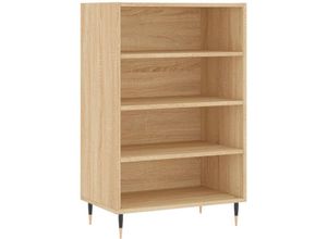 8720845908027 - Bonnevie - HighboardKommode Sonoma-Eiche 57x35x90 cm Holzwerkstoff vidaXL