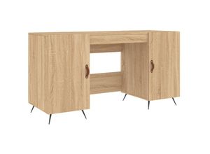 8720845945527 - Bonnevie - ComputertischSchreibtisch Sonoma-Eiche 140x50x75 cm Holzwerkstoff vidaXL