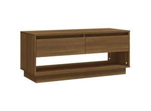 8720286836583 - Bonnevie - TV-SchrankTV-Möbel Eiche Braun 102x41x44 cm Holzwerkstoff vidaXL