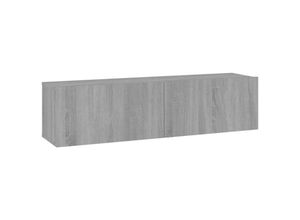 8720286931653 - Bonnevie - TV-Wandschrank TV-Schrank Grau Sonoma 120x30x30 cm Holzwerkstoff vidaXL