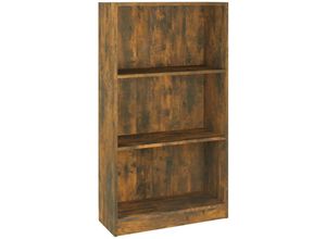 8720286931523 - Bücherregal，Standregal Räuchereiche 60x24x109 cm Holzwerkstoff vidaXL