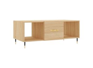 8720845427405 - Bonnevie - Couchtische Kaffeetisch Sonoma-Eiche 102x50x40 cm Holzwerkstoff vidaXL