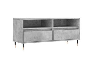 8720845874599 - Bonnevie - TV-SchrankTV-Möbel Betongrau 100x345x445 cm Holzwerkstoff vidaXL