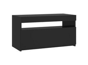 8720286218037 - TV-Schrank，TV-Möbel mit LED-Leuchten Schwarz 75x35x40 cm vidaXL