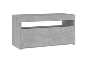 8720286218099 - TV-Schrank，TV-Möbel mit LED-Leuchten Betongrau 75x35x40 cm vidaXL