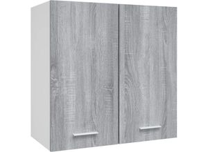 8720286931776 - Bonnevie - Hängeschrank Grau Sonoma 60x31x60 cm Holzwerkstoff vidaXL579871