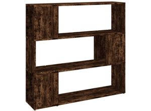 8720845735692 - Bonnevie - Bücherregal Raumteiler Räuchereiche 100x24x94 cm vidaXL82047