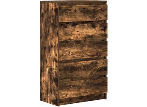 8720845679286 - Schubladenschrank Räuchereiche 60x36x103 cm Holzwerkstoff vidaXL - Braun