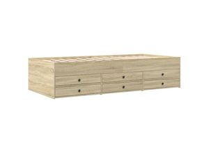 8721102625367 - Tagesbett mit Schubladen Sonoma-Eiche 90x190 cm Holzwerkstoff vidaXL - Braun