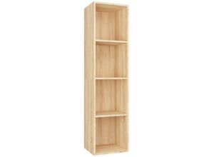 8719883673080 - Bonnevie - Bücherregal TV-SchrankTV-Möbel Sonoma-Eiche 36x30x143 cm Holzwerkstoff vidaXL