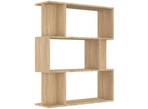 8719883672458 - Bonnevie - Bücherregal RaumteilerBücherschrank Sonoma-Eiche 80x24x96 cm Holzwerkstoff vidaXL