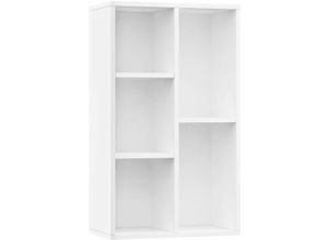 8719883673233 - Bonnevie - Bücherregal SideboardKommode Weiß 50x25x80 cm Holzwerkstoff vidaXL