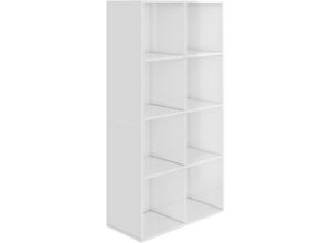 8719883673202 - Bonnevie - Bücherregal SideboardKommode Hochglanz-Weiß 66×30×130 cm Holzwerkstoff vidaXL