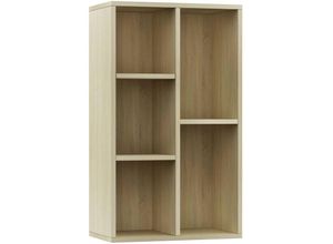 8719883673264 - Bonnevie - Bücherregal SideboardKommode Sonoma Eiche 50x25x80 cm Holzwerkstoff vidaXL