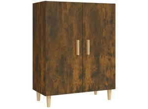 8720286973370 - Bonnevie - SideboardKommode Räuchereiche 70x34x90 cm Holzwerkstoff vidaXL