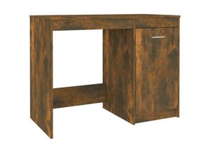 8720286954423 - Bonnevie - ComputertischSchreibtisch Räuchereiche 100x50x76 cm Holzwerkstoff vidaXL