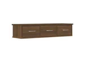 8720286931486 - Bonnevie - Wandschrank Badschrank Braun Eichen-Optik 88x26x185 cm Holzwerkstoff vidaXL