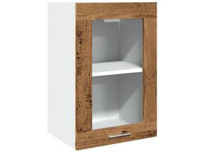 8721158436238 - Vidaxl - Hängeschrank Glas Altholz-Optik 40x31x60 cm Holzwerkstoff 442272