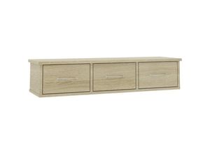 8719883739946 - Wand-Schubladenregal Sonoma-Eiche 88x26x185 cm Holzwerkstoff vidaXL198947