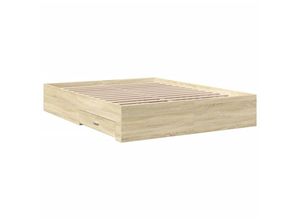 8721102620256 - Bettgestell mit Schubladen Sonoma-Eiche 160x200cm Holzwerkstoff Vidaxl 323712