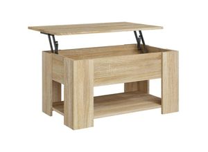 8720286971321 - Bonnevie - Couchtische Kaffeetisch Sonoma-Eiche 79x49x41 cm Holzwerkstoff vidaXL