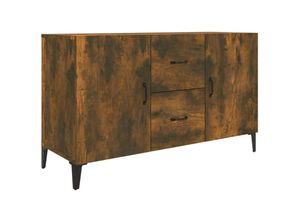 8720286973769 - Bonnevie - SideboardKommode Räuchereiche 100x36x60 cm Holzwerkstoff vidaXL