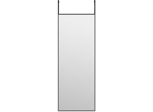 8720286344859 - Bonnevie - Türspiegel Schwarz 30x80 cm Glas und Aluminium vidaXL40993