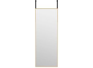 8720286344941 - Bonnevie - Türspiegel Golden 30x80 cm Glas und Aluminium vidaXL392845