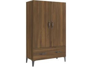 8720286973844 - Bonnevie - HighboardKommode Braun Eichen-Optik 70x31x115 cm Holzwerkstoff vidaXL 8720286973844 - Bonnevie - HighboardKommode Braun Eichen-Optik 70x31x115 cm Holzwerkstoff vidaXL