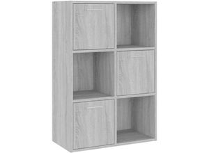 8720286954379 - Bonnevie - Lagerschrank Grau Sonoma 60x295x90 cm vidaXL99266