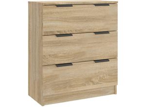 8720286964767 - Bonnevie - SideboardKommode Sonoma-Eiche 60x30x70 cm Holzwerkstoff vidaXL