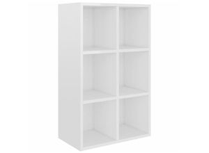 8719883675091 - Bonnevie - Bücherregal SideboardKommode Hochglanz-Weiß 66x30x978cm Holzwerkstoff vidaXL