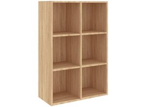 8719883675060 - Bonnevie - Bücherregal SideboardKommode Sonoma-Eiche 66x30x978 cm Holzwerkstoff vidaXL