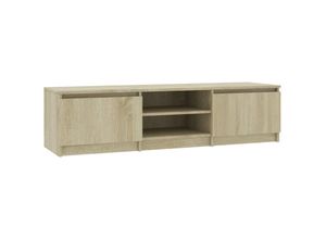 8719883740485 - Bonnevie - TV-SchrankTV-Möbel Sonoma-Eiche 140x40x355 cm Holzwerkstoff vidaXL