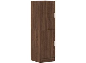 8721158651495 - Vidaxl - Küchenschrank Braun Eichen-Optik 38x415x1315 cm Holzwerkstoff 744585