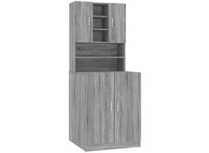 8720287155355 - Bonnevie - Waschmaschinenschrank Grau Sonoma Holzwerkstoff vidaXL788428