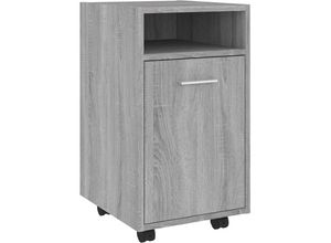 8720286955963 - Bonnevie - Beistellschrank mit Rollen Grau Sonoma 33x38x60cm Holzwerkstoff vidaXL669696