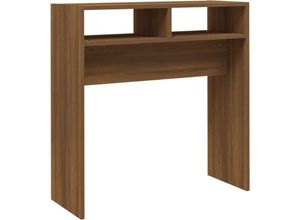 8720286956182 - Bonnevie - KonsolentischFlurtisch Braun Eichen-Optik 78x30x80 cm Holzwerkstoff vidaXL