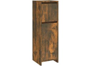 8720286954638 - Bonnevie - BadezimmerschrankBadschrank Räuchereiche 30x30x95 cm Holzwerkstoff vidaXL