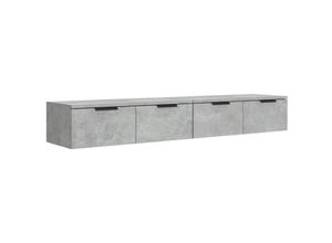 8720287123552 - Bonnevie - Wandschränke 2 Stk Wandhängeschrank Betongrau 68x30x20 cm Holzwerkstoff vidaXL