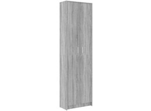 8720286952801 - Bonnevie - Garderobenschrank Grau Sonoma 55x25x189 cm Holzwerkstoff vidaXL489917